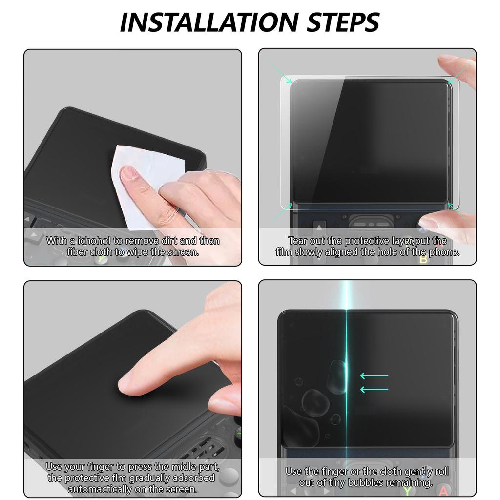 Screen Protector for RGB20S R36S R35S Handheld Game Console Film Easy To Install Tempered Glass Film