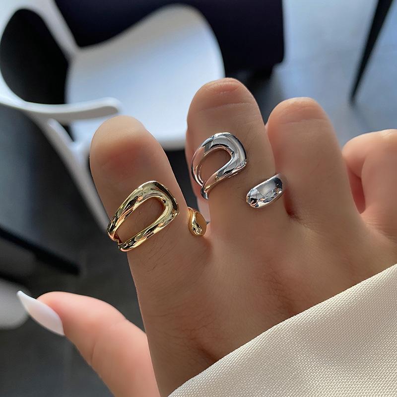 Minimalist Silver Color Rings for Women