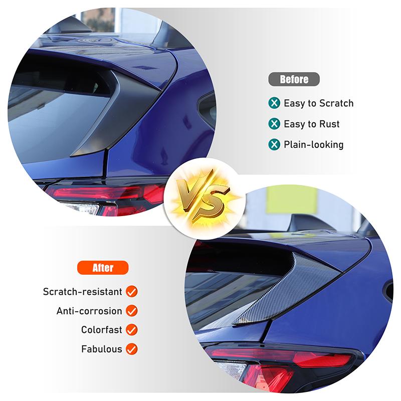 ABS Carbon fiber For Subaru Crosstrek 2026 2026 Car Rear Window Glass C-pillar Decorative Panel Sticker Car Exterior Accessories