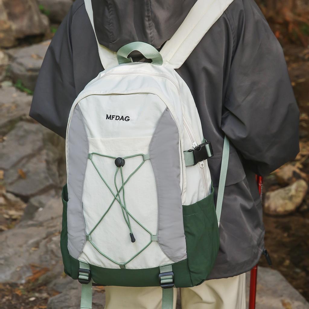 Schoolbag1011 autumn new outdoor leisure backpack sports travel versatile large capacity color matching fashion backpack