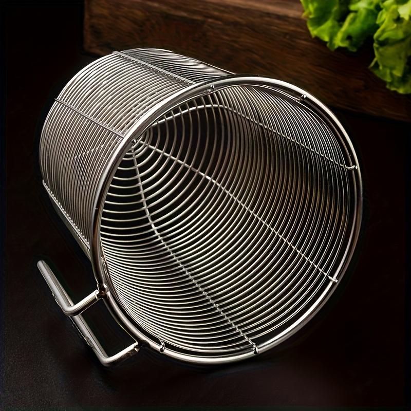 Stainless Steel Utensil Drainer & Holder - Heavy-Duty Rustproof Dish Rack with Drainage System, Fork/Spoon/Chopsticks Organizer