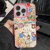 Cute P-Paddington Bear Phone Case For iPhone 16,15,14,13,12,11,Pro,Max,Plus,Mini,XS Anti Fall Pink Matte Hard Bumper