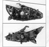 16-18 Nissan Altima Headlight Rear Cover & Front Light Lampshade Shell