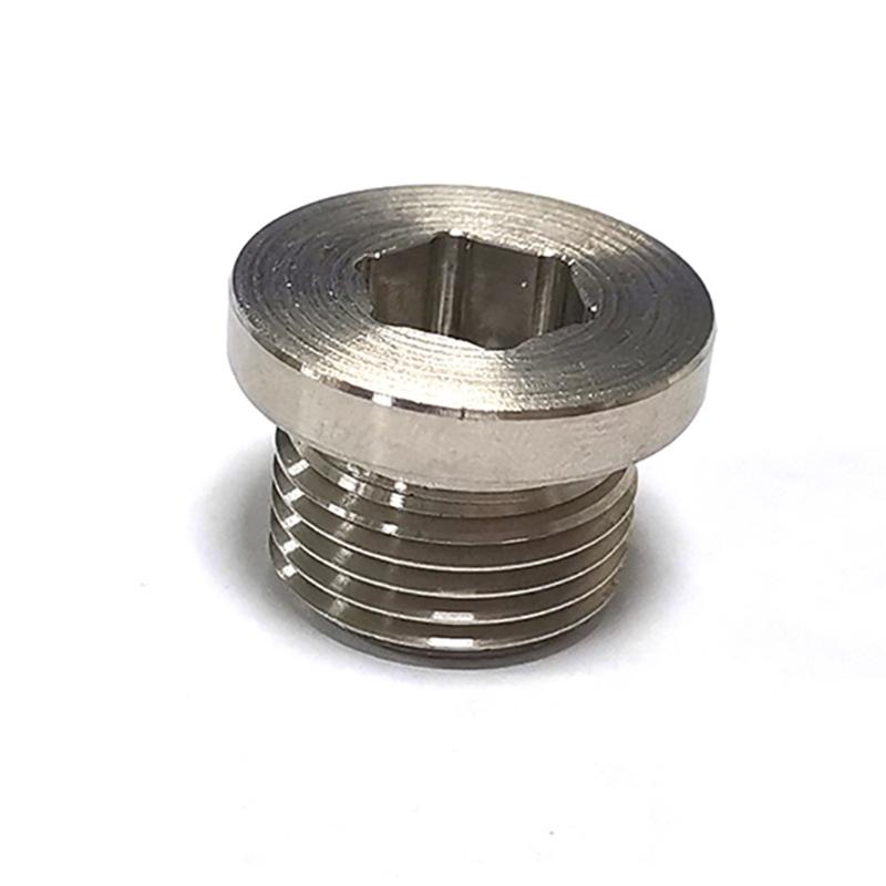 Oxygen Sensor Stainless Steel Bung Plug Nut Stepped Cap Mount Kit Wideband Solder Hex Bungs M18x1.5 Fits Universal for C