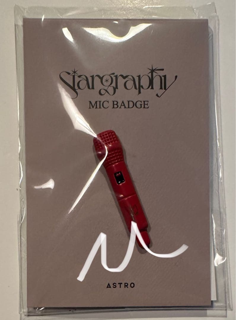 

[USED] ASTRO Stargraphy Raki Microphone Pin Badge Official MD