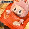 For 15cm Labubu The Monsters Figure Doll Potato Chip Packaging Clothes Cartoon Heartbeat Macaron Clothes