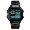   Sport Stainless Steel Men    Water-resistant Digital Backlight Man Wristwatch Male Relogio Musculino Chronograph