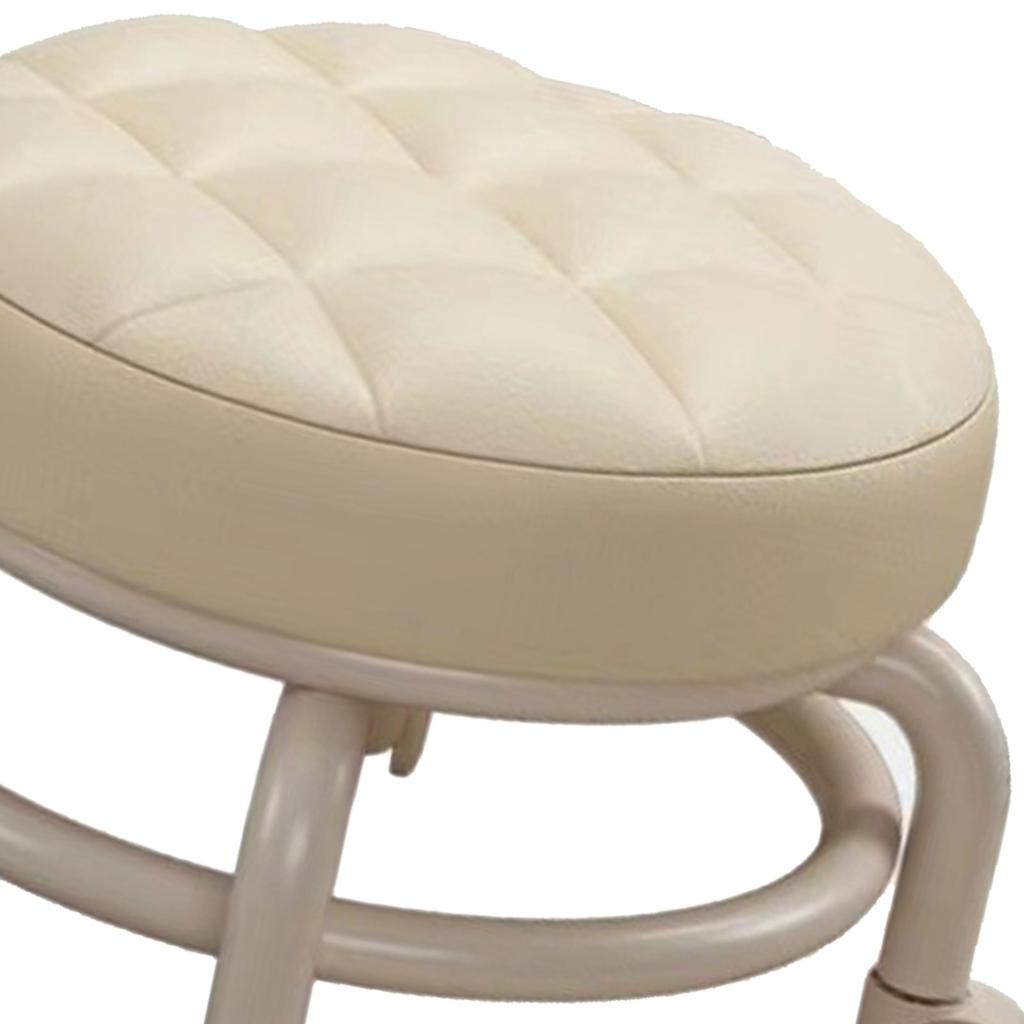 Niski stołek na kółkach Wygodny Wytrzymały Solidny Obrotowy o 360 stopni Wielofunkcyjny Okrągły Stołek