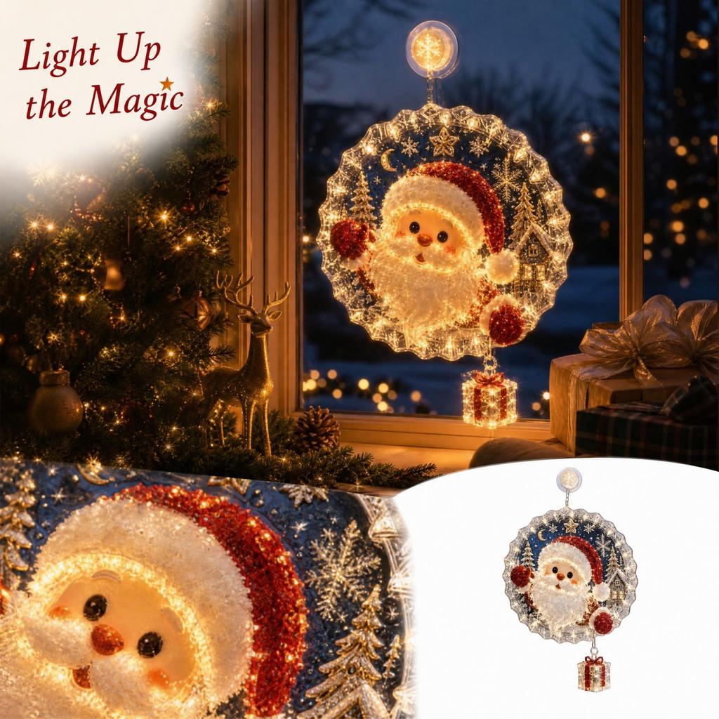 Christmas Window Decorations for Home – Festive Holiday Winter Seasonal Window Decor