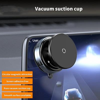 Vacuum Suction Magnetic Car Phone Holder Dashboard Windshield Suction Cup Phone Mount