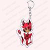 Heiß Populär Anime Cartoon Dämon Figur Schlüsselanhänger für Zubehör Tasche Angel Dust Schlüsselanhänger Ring Schlüsselring Schmuck Fans Freunde Geschenke