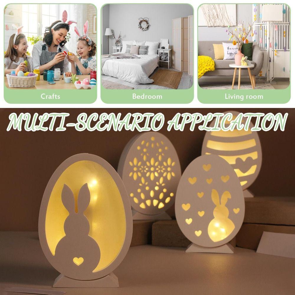 DIY Easter Rabbit  Lamp Mold Openwork Bunny Epoxy Resin Mould Hollow Lamp Mold  Easter Decoration