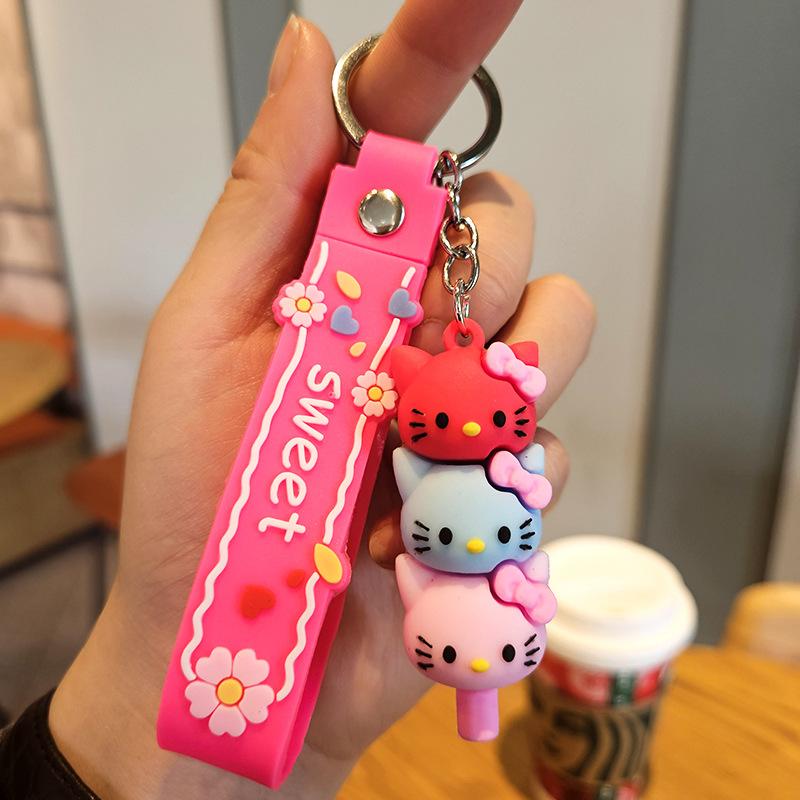 Yugui Dog Gestapelter Le Schlüsselanhänger Niedlicher Cartoon Melody Pudding Dog PVC Puppe Taschenanhänger