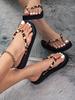 Women's European & American High Heel Wedge Flip-Flops - Summer Outdoor Thick Sole Beach Sandals