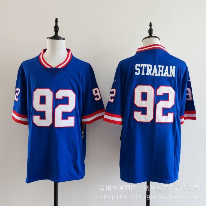 Mens Football Jersey Giants Team 1 8 JONES 26 BARKLEY 56 44 Embroidered Rugby Uniform
