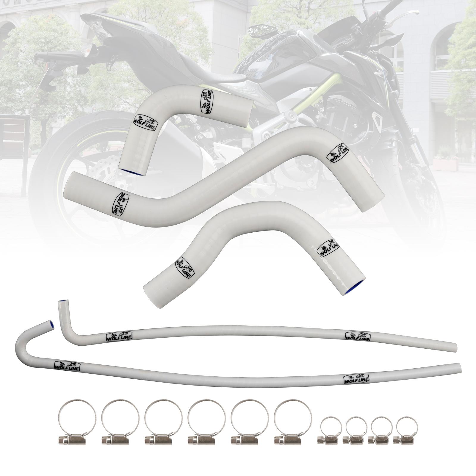 

Силиконовый комплект шлангов охлаждающей жидкости радиатора для Kawasaki Z900 Z900RS 2017-2025 Белый