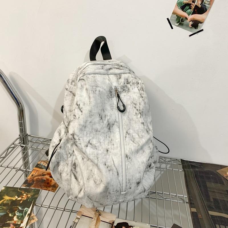 Schultasche Große Kapazität Dunkles Muster Schultasche Mittelschüler Design Sinn Rucksack Oberschüler Paar Werkzeug Wind Computer