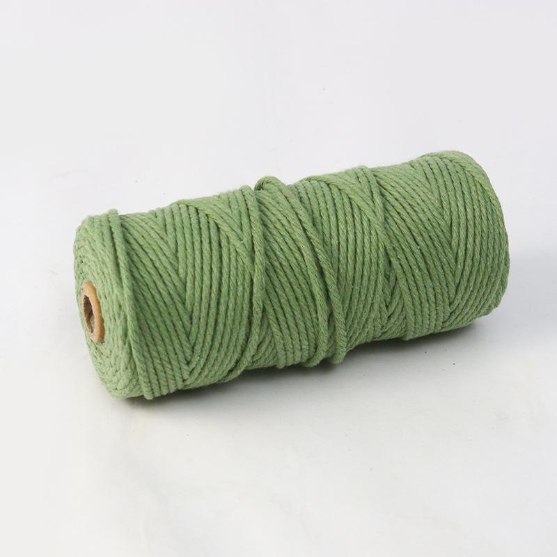 4mm 300m Colored Hand-Woven Cotton Rope for DIY Tapestry and Ornaments