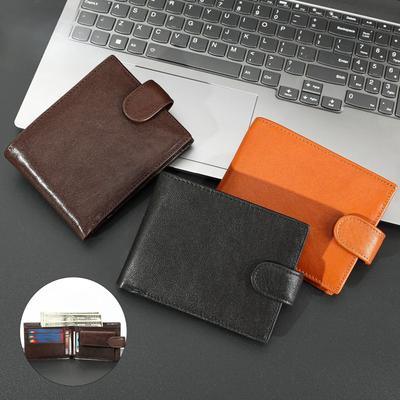 Herren-Geldbörse aus Rindsleder, Multifunktionale Tasche, Kurze Geldbörse, High-End-Geldbörse, Münzfach
