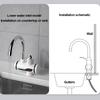 Electric Hot Cold Mixer Tap 3000W Instant Heating Faucet 360 Degree Rotation Tankless Water Heater Digital for Kitchen Bathroom