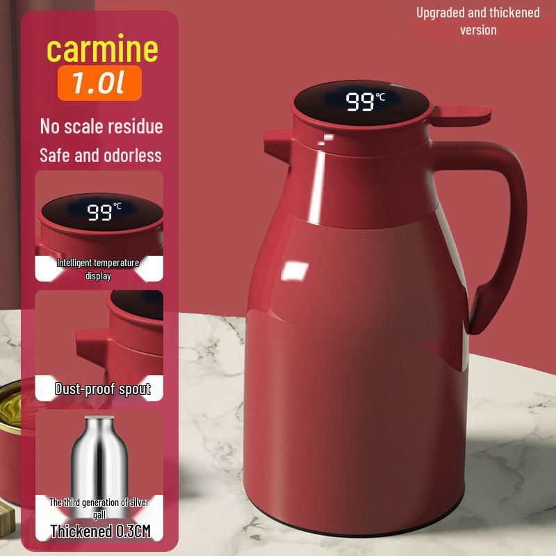 2026 Smart Temperature-Control Kettle: Large Capacity, Insulated, Temperature Display, Hot Water Bottle for Home Use.