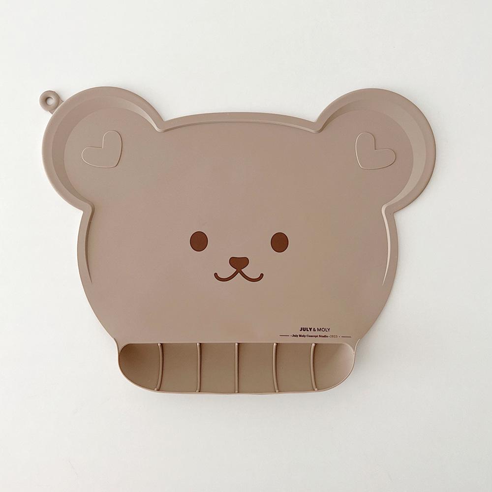 Korean-Style Waterproof Silicone Baby Placemat & Bib Set
