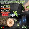88V Cordless Reciprocating Saw +4 Saw Blades Metal Cutting Wood Tool Portable Metal Woodworking Cutters W/2 Battery