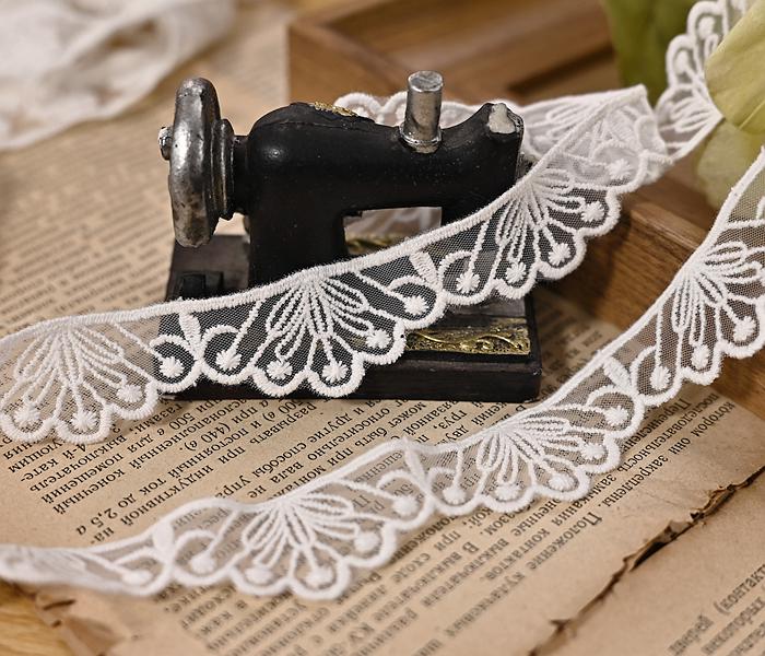 Exquis Passementerie Blanche Style Japonais-Coréen: Vêtements et Accessoires de Poupée en Fil de Coton, Ruban à Broderie en Maille pour Matériaux faits main