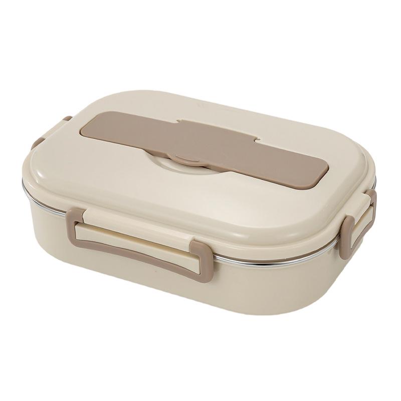 Microwave Safe 304 Stainless Steel Bento Box with Sealed Compartments for Freshness