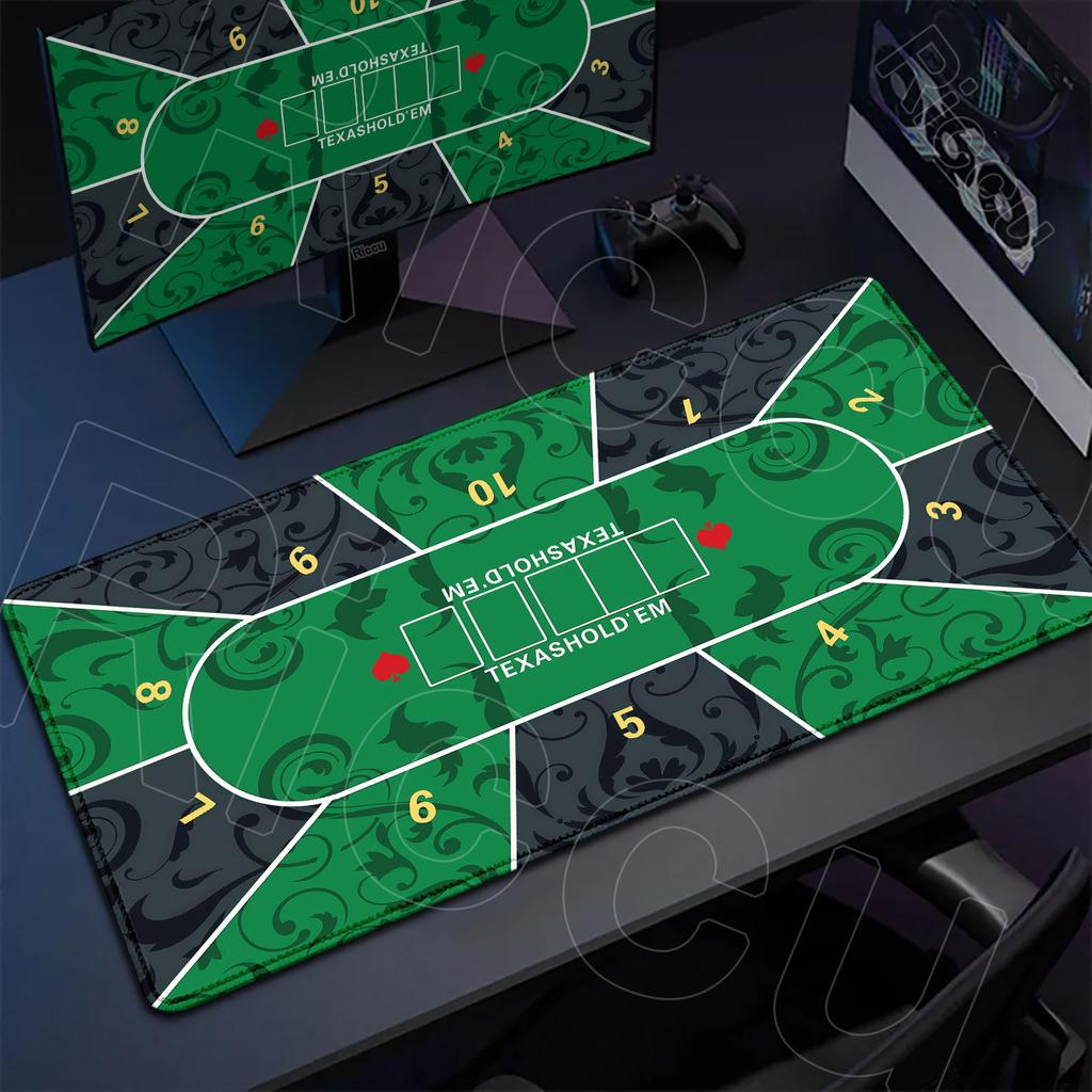 Multiple Size Poker Layout Rubber Antislip Base Carpet XXL Large Texas Holdem Desk Mat Craps And Roulette Office Gaming Mousepad
