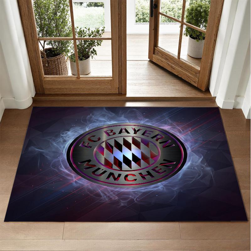 Tapis Velours Cristal Design Bayern Munich Tapis Décoratif Doux pour Chambre à Coucher Entrée