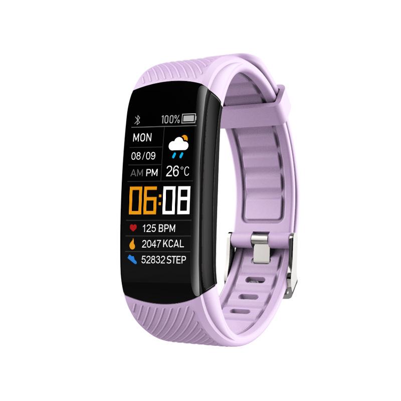 C5S Smart Bracelet: Color Screen, Heart Rate Monitor, Weather Display, Sports, Alarm Clock Smartwatch.