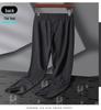 Men's Plus Size Quick-Dry Ice Silk Joggers - High Elasticity, Breathable, Straight Leg, Outdoor Casual Pants