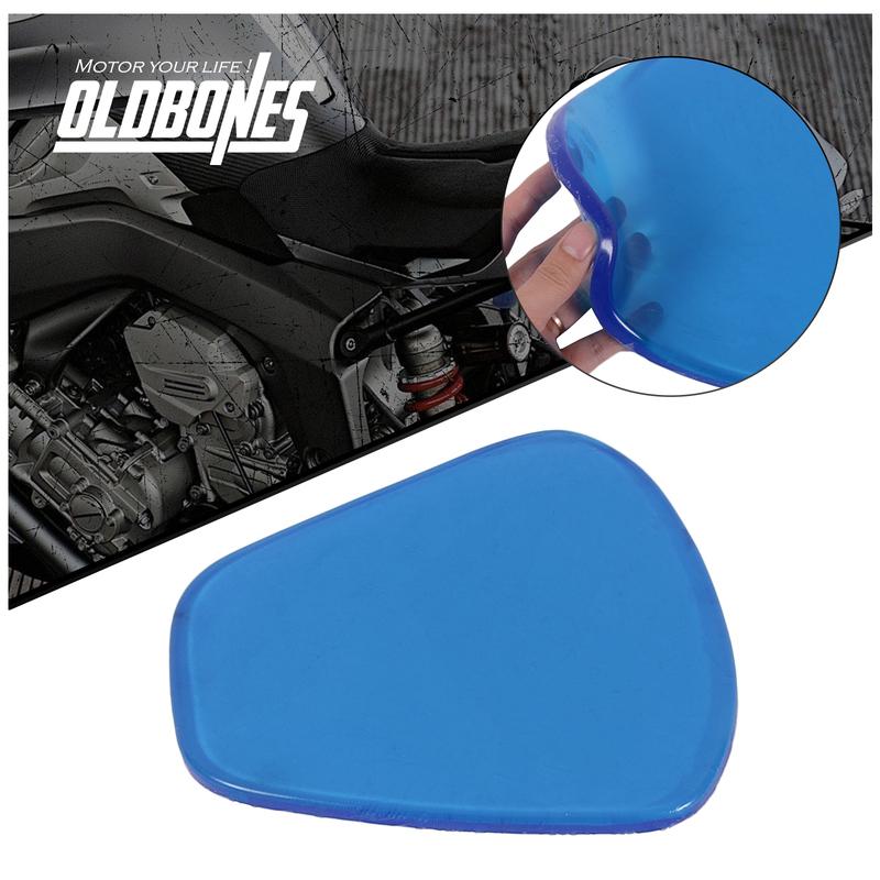 Motorcycle Accessories Gel Seat Cushion Flexible 27*25.5*1CM Soft Comfortable Shock Absorption Blue Slim Body Shape Adhesive