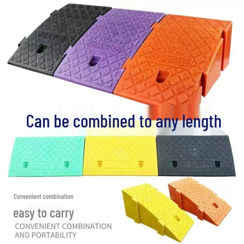 Plastic Uphill Slope Pad: Triangle Speed Bump for Curb and Car Threshold