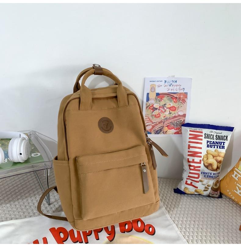 Canvas Rucksack für Frauen High School Teenager Student Retro Rucksack für den Unterricht KTY
