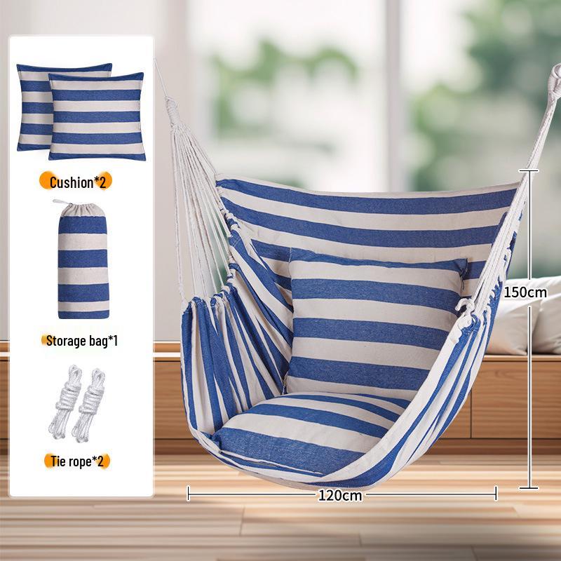 TEMU Dormitory Hammock: Indoor/Outdoor Thickened Hanging Chair & Swing Basket.
