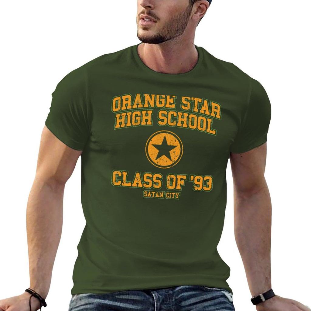 Orange Star High School Class of 93 T-Shirt Vintage Sweat Mens Champion T Shirts