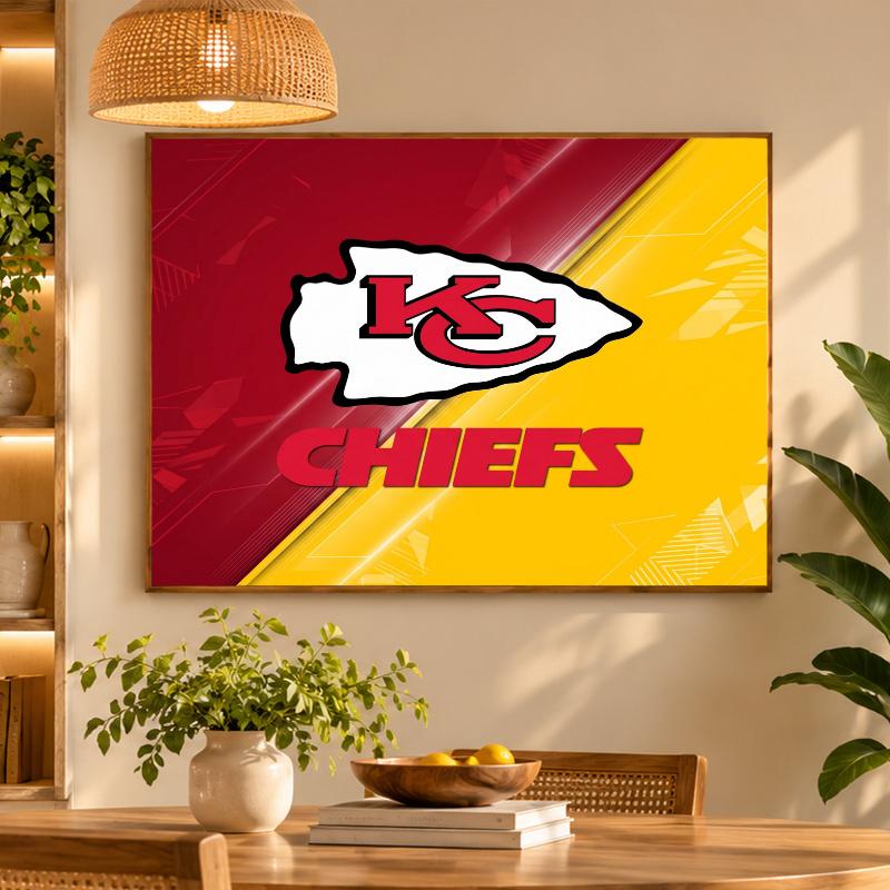 5D Diamond Painting Kansas City Chiefs DIY Full Drill Diamond Art Kit Home Decoration