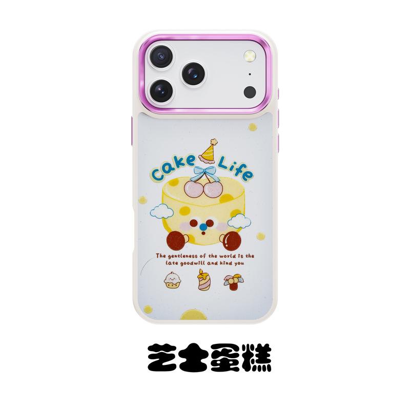 Cartoon is suitable for iPhone15/16 cute mobile phone case to customize Apple 17Pro anti-drop protective case.