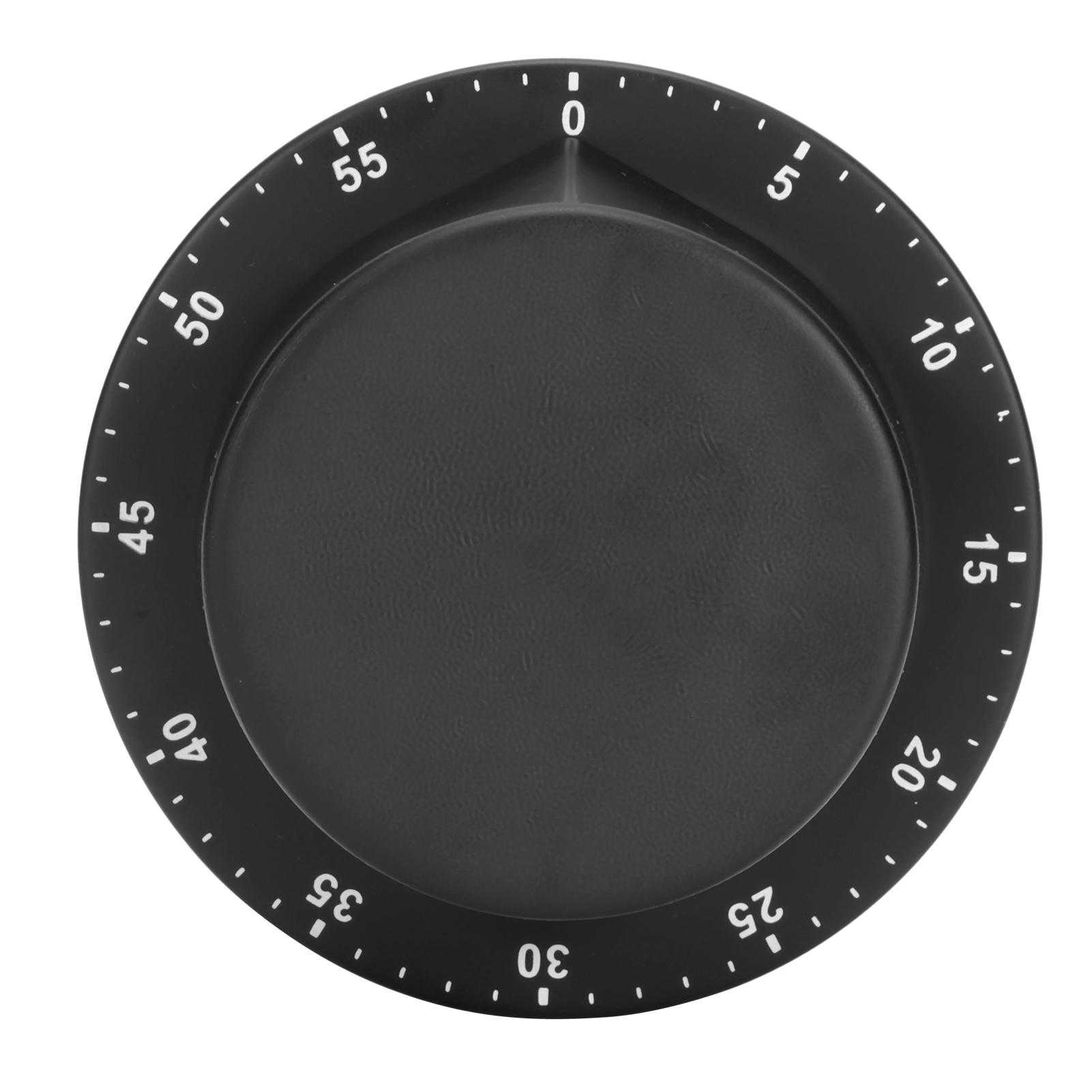 

Black Kitchen Mechanical Timer Stainless Steel Reminder for Learning Baking with Magnet