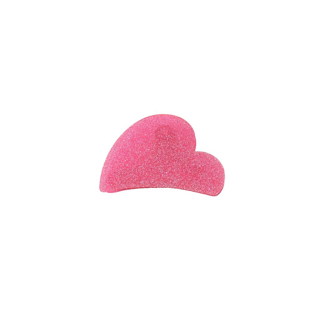 Korean Candy Color Glitter Heart Medium Claw Clip Hairpin for Women's Ponytail Hair Accessories