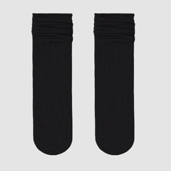 3 Paia Calzini Traspiranti in Seta Ghiaccio Estivi Ultrathin Calzini a Mezza Gamba Color Caramella Calzini a Spugna Casual Calzini alla Caviglia con Bordo Arrotolato