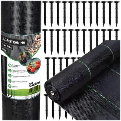 Agrotextile Mulching Fabric Against Weeds 3.2x100m 90g Pins