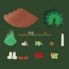 92MF Tabletop Christmas Tree Home Desk Decoration Ornaments Mini Christmas Tree