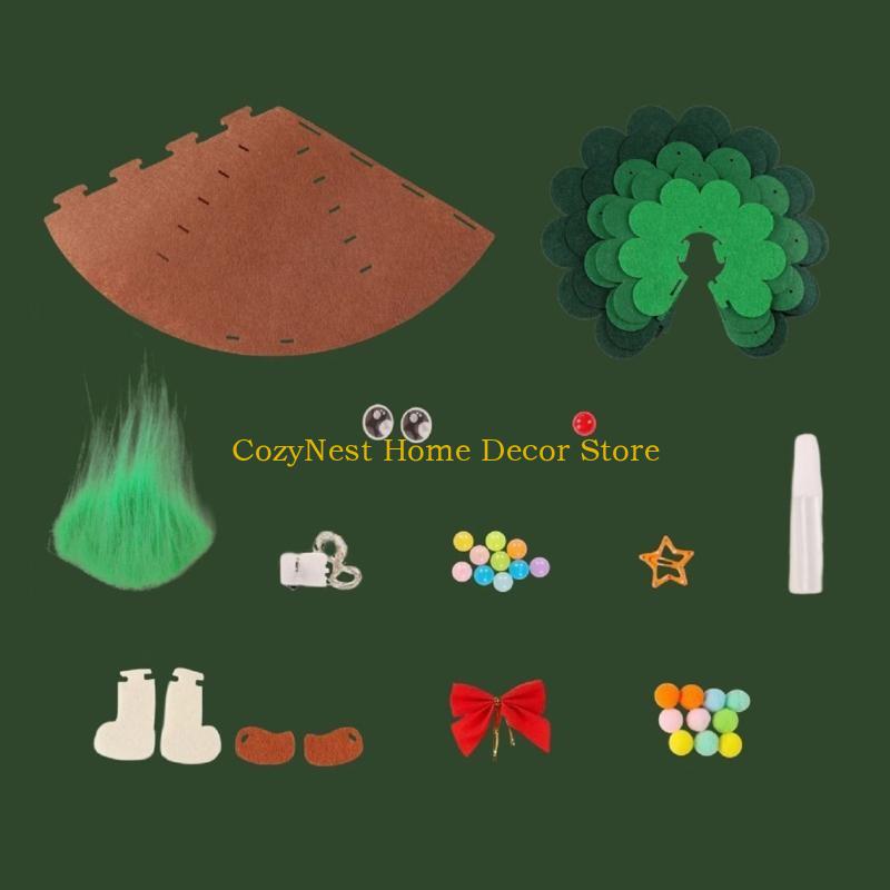 92MF Tabletop Christmas Tree Home Desk Decoration Ornaments Mini Christmas Tree