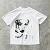 Punk Aesthetics Graphic Print Cotton TShirt Oversized Rock Goth Tee Fashion Hip Hop 2000s Retro Streetwear Unisex Unisex Emo Tops
