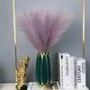 3pcs-Artificial Pampas Grass Simulation Feather Wedding Props Reed Hair Boho Home Decoration
