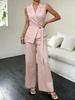 2026 Women's Summer Suit: Jacket, Vest & Wide-Leg Pants Set for Europe & America - High-End Feel