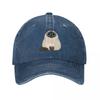 Himalaya Katze Baseballkappen Mode Verwaschene Denim Hüte Outdoor Verstellbare Kappe Sport Baseball Cowboyhut für Männer Frauen